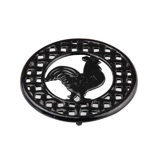 Bakeoff Cast Iron Rooster Trivet Black BA306016